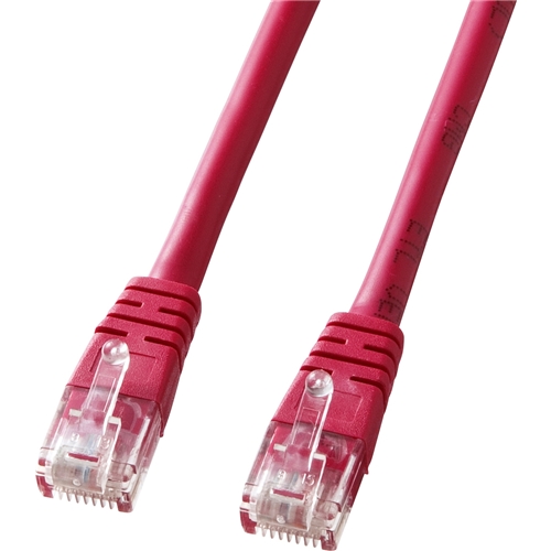 エンハンスドカテゴリ5単線LANケーブル（3m・レッド）