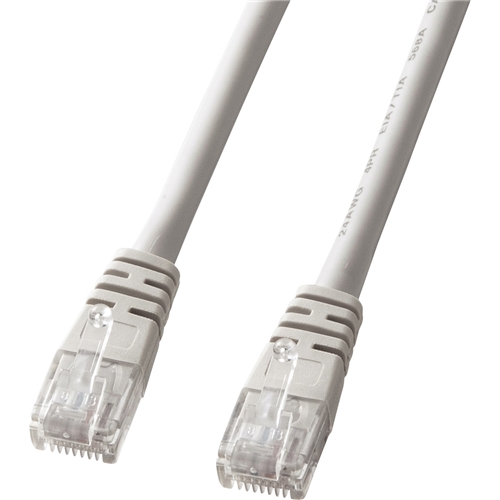 エンハンスドカテゴリ5より線LANケーブル（3m・ライトグレー）