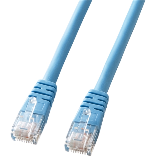 エンハンスドカテゴリ5より線クロスケーブル（15m・ライトブルー）