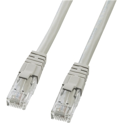 カテゴリ6UTPクロスケーブル（5m・ライトグレー）