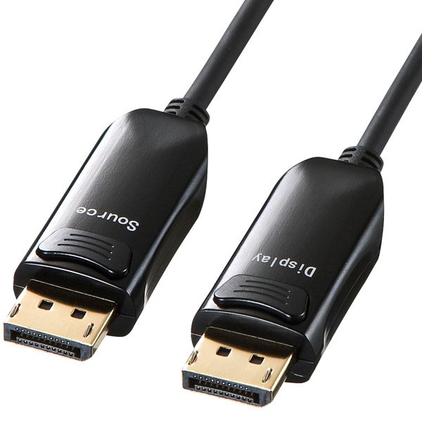 DisplayPort光ファイバケーブル（ブラック・10m）