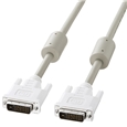 DVIケーブル（デュアルリンク） ホワイト・1m