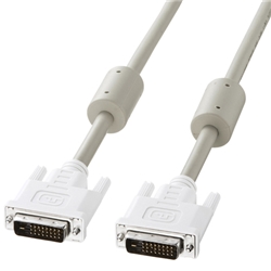 DVIケーブル（デュアルリンク） ホワイト・2m