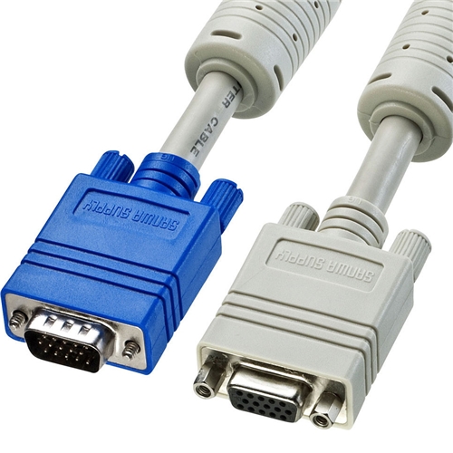 ディスプレイ延長ケーブル（複合同軸・アナログRGB・延長・3m）