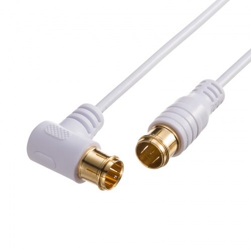 アンテナケーブル ごく細 S2.5C-FB 片側L字 2m