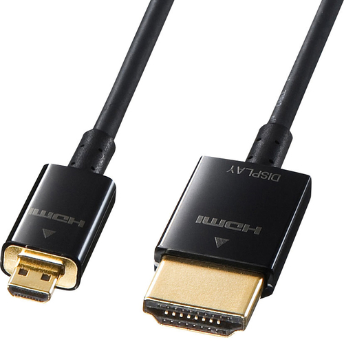 イーサネット対応ハイスピードHDMIマイクロケーブル（5m）