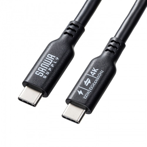 USB10Gbps Type-Cケーブル（PD100W・映像出力対応・1m）