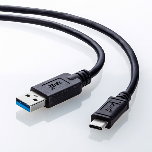 USB3.1 Gen2 Type C-Aケーブル（ブラック・0.5m）