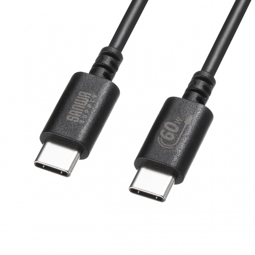 USB 2.0 Type-Cケーブル（PD60W・2m・ブラック）