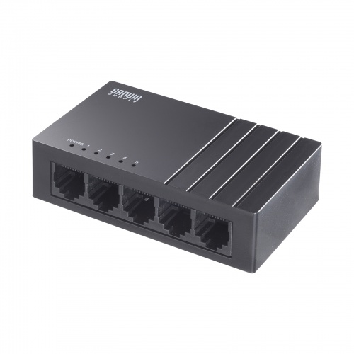 ギガビット対応 スイッチングハブ（5ポート・Type-C給電）