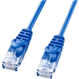 カテゴリ6極細LANケーブル（1m・ブルー）