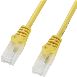 ツメ折れ防止CAT5eLANケーブル（0.5m・イエロー）