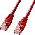 カテゴリ6 UTP LANケーブル(バルク品・5m・レッド)