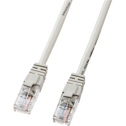 エンハンスドカテゴリ5LANケーブル（7m・ライトグレー）