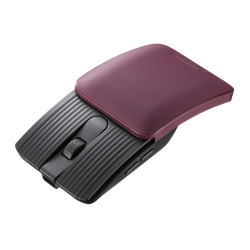 静音Bluetoothマウス（5ボタン・レッド）