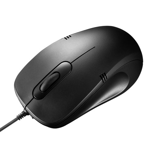 有線ブルーLEDマウス（ブラック）