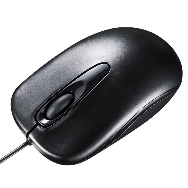 有線ブルーLEDマウス（ブラック）