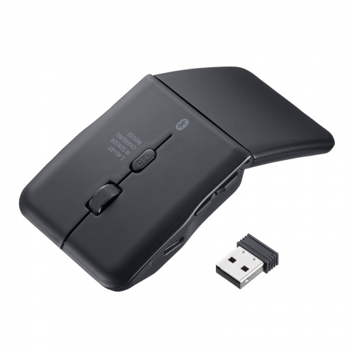 静音ワイヤレス IR LEDコンボマウス（5ボタン・薄型）