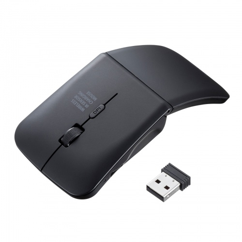 静音ワイヤレス IR LEDマウス（3ボタン・薄型）