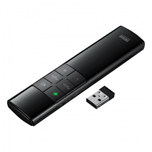 2WAYプレゼンター（グリーンレーザー・マウス操作対応・タイマー機能付き）