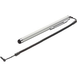 スマートフォン＆タブレット用タッチペン（シルバー）