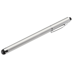 スマートフォン＆タブレット用タッチペン（シルバー）