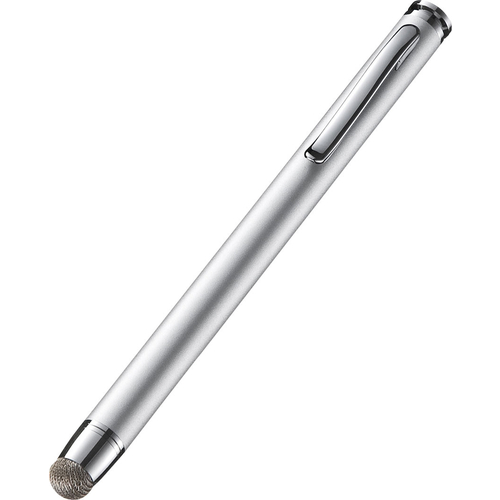 導電性ファイバー素材タッチペン（先端交換部品付属・シルバー）