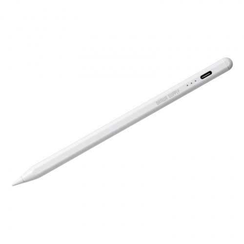 Apple iPad専用充電式極細タッチペン（ホワイト）
