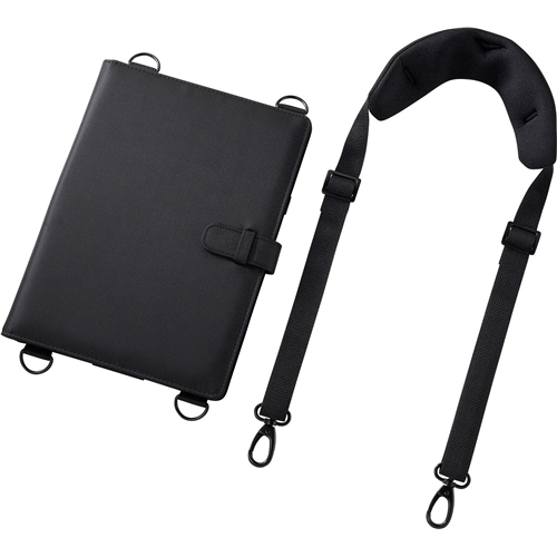 ショルダーベルト付き10.1インチタブレットPCケース（スタンド機能付き）