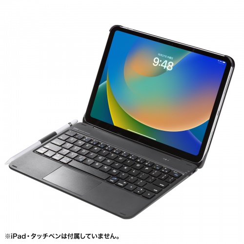 10.9インチiPad専用ケース付きキーボード タッチパッド内蔵