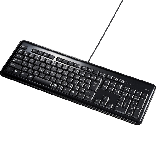 USBハブ付キーボード（ブラック）