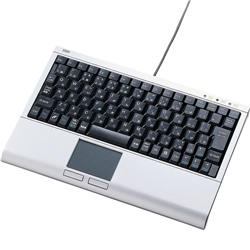 タッチパッド付キーボード（シルバー）