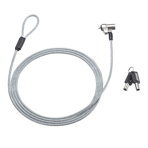 NobleWedgeスロット対応セキュリティワイヤー（eセキュリティ・鍵No.1）