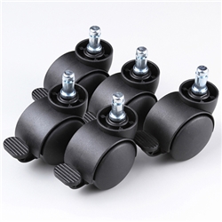 手動ストッパー付きキャスター（5個入り）