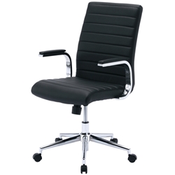 PUレザーチェア（ブラック）