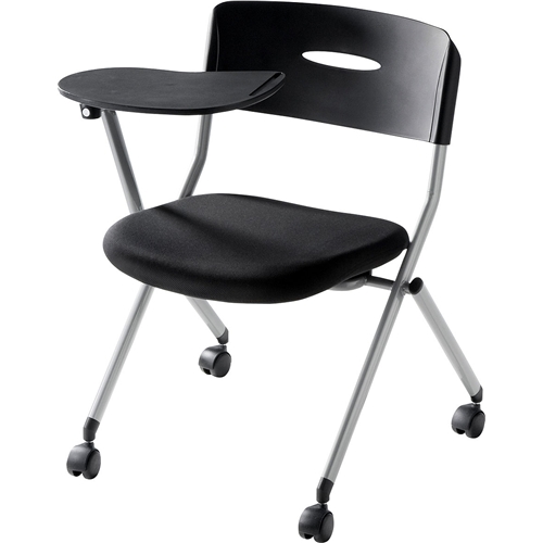 メモ台付きミーティングチェア（ブラック）