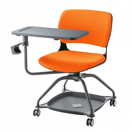 ミーティングチェア テーブル付き（オレンジ）