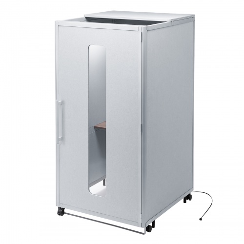 セミクローズ型ワークブース（グレー）