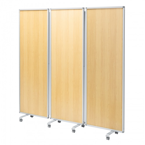 3連結パーティション（W1800×H1800・木目タイプ）