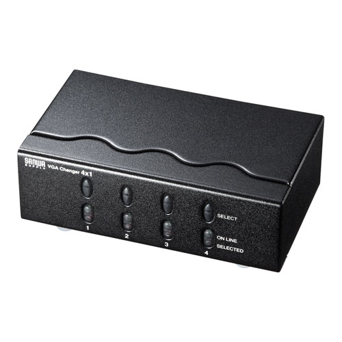 ディスプレイ切替器（ミニD-sub（HD）15pin用）・4回路