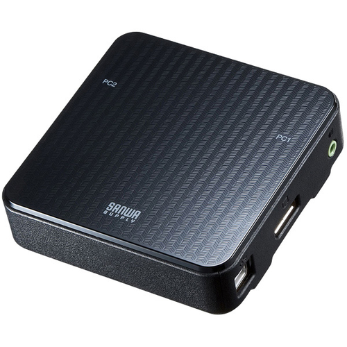 DisplayPort対応手元スイッチ付きパソコン自動切替器（2：1）