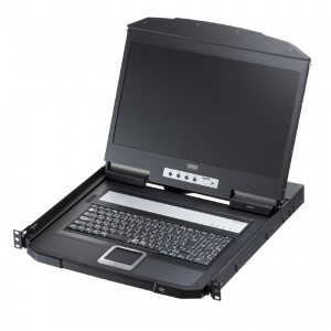 USB/VGA対応 スライドLCDコンソールドロワー