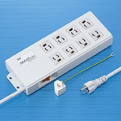 抜け止めタップ（3P・8個口・2m）