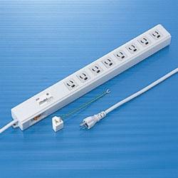 ノイズフィルタタップ（3P・8個口・2m）