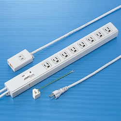 ノイズフィルタタップ（3P・8個口・2m）