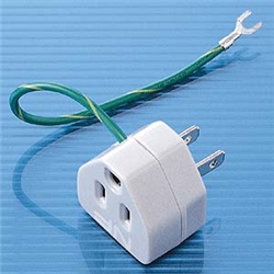 3P→2P変換アダプタ（ノイズフィルター付き・3P・1個口）