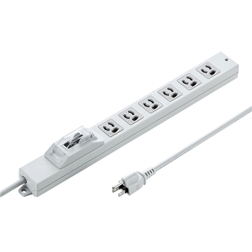 安全ブレーカータップ（オフィス・工場用・3P・6個口・3m）