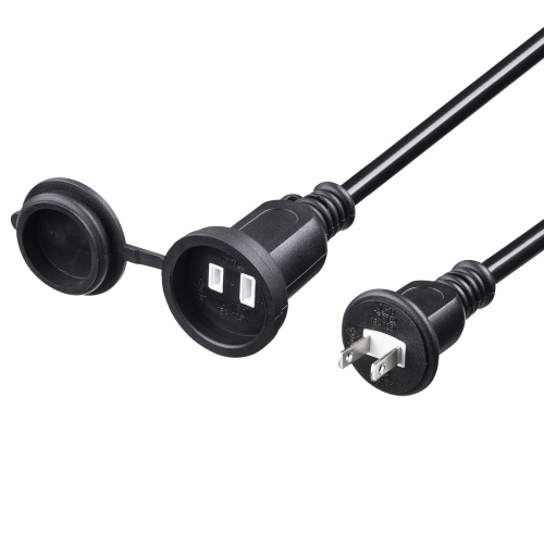 防雨型電源延長コード（2P・10m・ブラック）