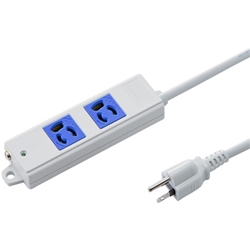 工事物件タップ（3P・2個口・3m・ブルー）