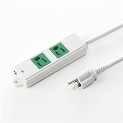 工事物件タップ（3P・2個口・3m・グリーン）